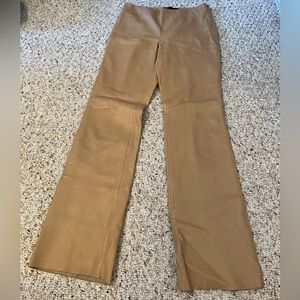 SIENA STUDIO TAN LEATHER PANTS